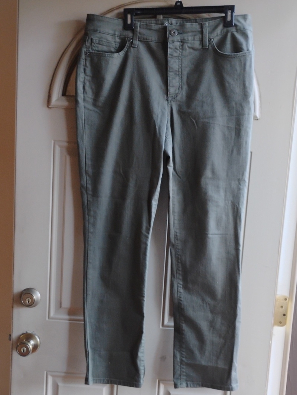St. John's Bay Straight Leg Olive Chinos